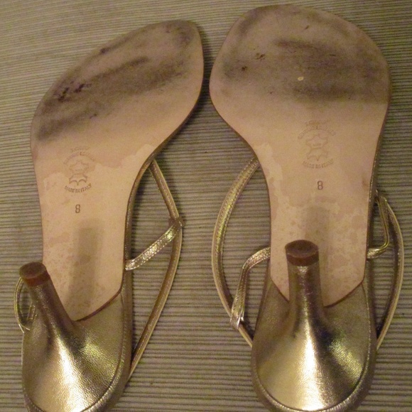J CREW RHINESTONE GOLD High Heel Sandals Sz 8 SALE - Picture 8 of 8